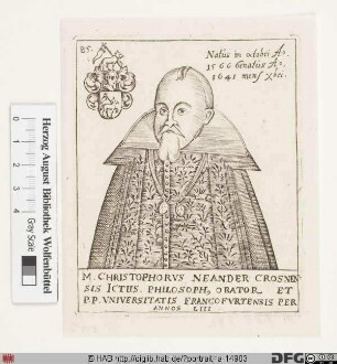 Bildnis Christoph Neander (eig. Neumann)