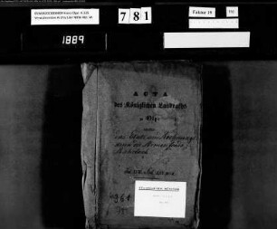 Rechnungswesen des Armenfonds zu Rahrbach