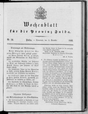 Nr. 50, Ausgabe vom 12. Dezember 1846
