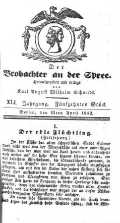 15. Stueck, 11. April 1842