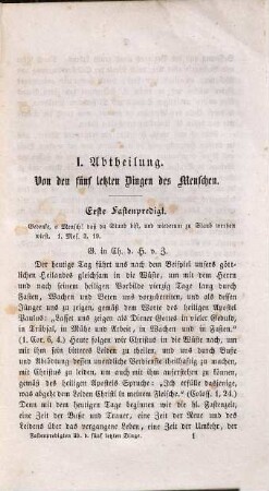 Fastenpredigten über die fünf letzten Dinge des Menschen, die fünf Gebote der Kirche und die fünf Geheimnisse des schmerzenreichen Rosenkranzes