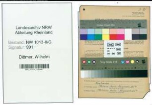 Entnazifizierung Wilhelm Dittmer , geb. 16.08.1895 ()