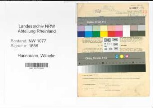 Entnazifizierung Wilhelm Husemann , geb. 07.03.1922 (Polizist)