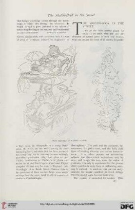 1: The sketch-book in the street