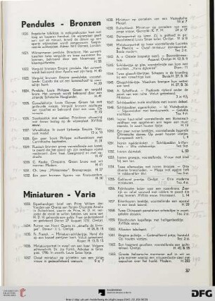 Miniaturen – Varia (Nr.1033-1063)