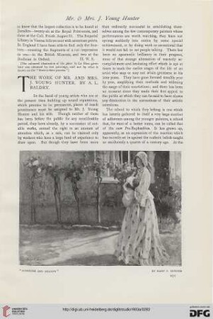 28: The work of Mr. and Mrs. J. Young Hunter