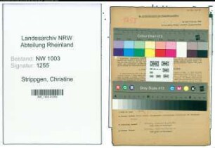 Entnazifizierung Christine Strippgen , geb. 16.11.1910 (Gastwirtin)