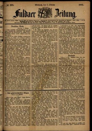Ausgabe vom Mittwoch, den 07. Oktober 1885.