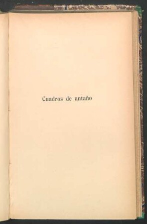 Cuadros de antaño