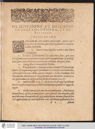 Disputatio de Justificatione