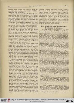 4: Die Reinigung des Shakespeare-Denkmals in Weimar
