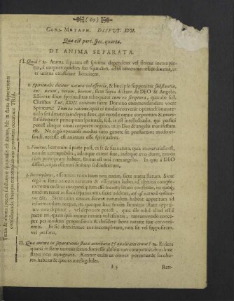 Disput. XVII.