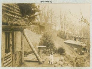 Foto der Wohnhütten auf dem "Kleinen Belchen"