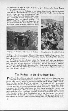 Bei Rückzug in die Siegfriedstellung.