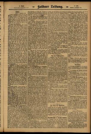 Zweite Ausgabe vom Mittwoch, den 03. September 1913.