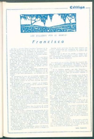 Los gallegos por el mundo : Francisco