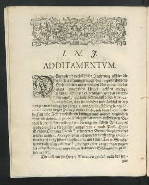 Additamentum.
