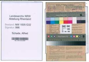 Entnazifizierung Alfred Schade , geb. 27.11.1913 (Techniker)