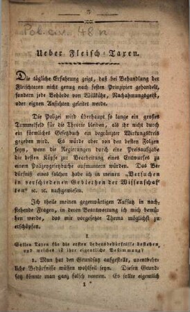 Über Fleisch-Taxen