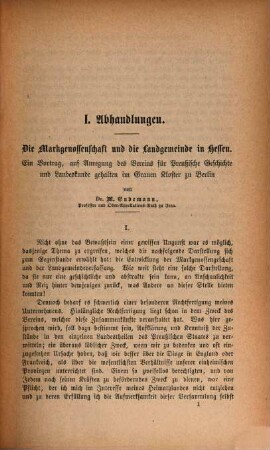 Zeitschrift für preussische Geschichte und Landeskunde. 7. 1870