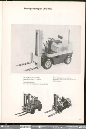 Dieselgabelstapler DFG 2002 : Produktgestaltung