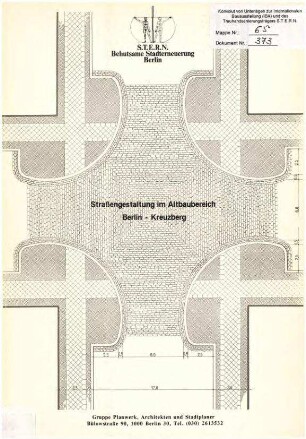 Gutachten: Straßengestaltung im Altbaubereich Kreuzberg