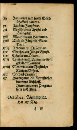 October, Weinmonat. Hat xxx Tag.
