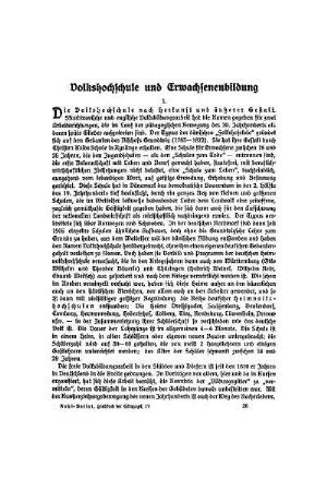 Volkshochschule und Erwachsenenbildung