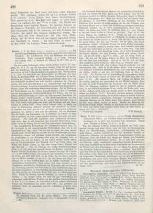 499 [Rezension] Sommer, Johann Leonhard, Die epistolischen Perikopen des Kirchenjahres