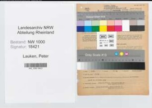 Entnazifizierung Peter Lauken, geb. 26.08.1907 (Schreiner)