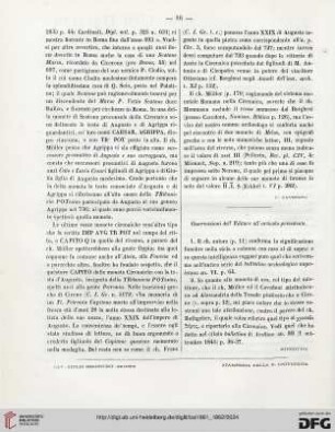 Osservazioni dell 'Editore all'articolo precedente