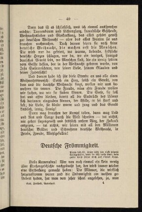 49-55, Deutsche Frömmigkeit