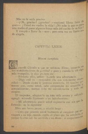 Capítulo LXXIX - Misión cumplido