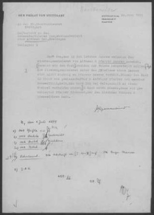 Altbach: Inspektionsbericht 1955