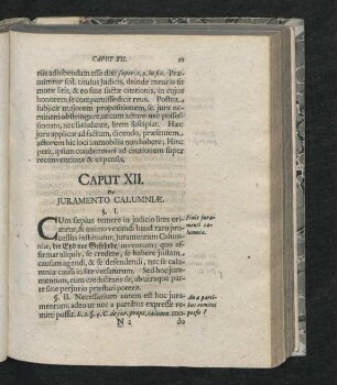 Caput XII. De Iuramento Calumniae.