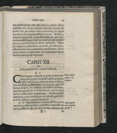 Caput XII. De Iuramento Calumniae.
