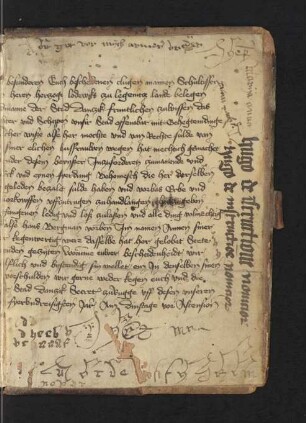 Fragment: Urkunde, dt. (s. auch vorderer Spiegel)
