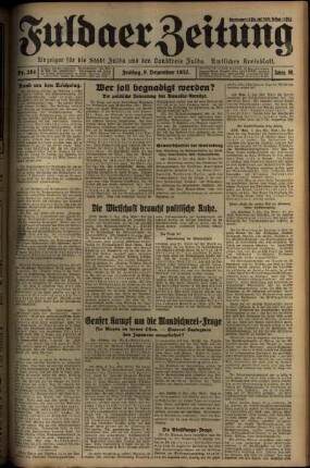 Ausgabe vom Freitag, den 09. Dezember 1932.