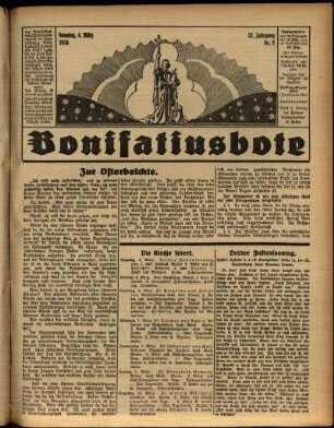 Ausgabe vom Sonntag, den 04. März 1934.
