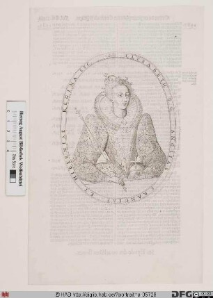 Bildnis Elisabeth (Elizabeth) I., Königin von England (reg. 1558-1603)