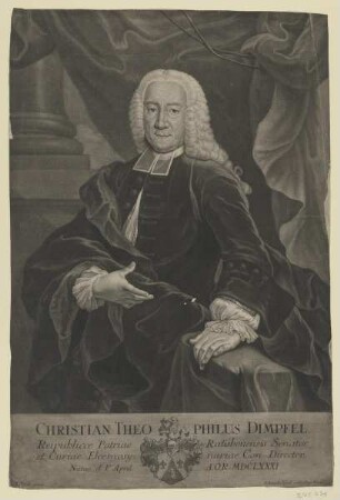 Bildnis des Christian Theophilus Dimpfel