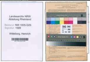 Entnazifizierung Heinrich Witteborg , geb. 05.04.1907 (Bahnsekretaer)