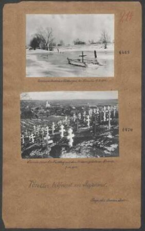 Slonim und der Friedhof mit den Gräbern gefallener Russen