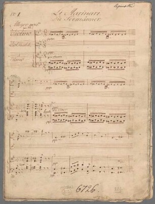 "Li marinari - Arr; vl, pf". - BSB Mus.Schott.Ha 6776-2