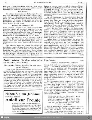 Zwölf Winke für den reisenden Kaufmann (Schluß)