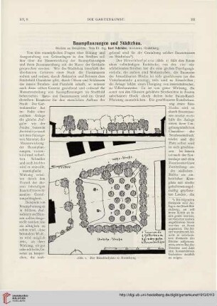 15: Baumpflanzungen und Städtebau : Studien an Beispielen