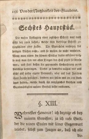 Sechstes Hauptstück.