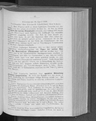Sitzung am 18. April 1899.