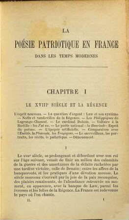 La poésie patriotique en France dans les temps modernes, 2