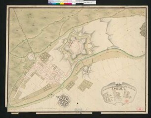 Plan, der Neu-Marck-Brandenburgischen Stadt und Schanze, Driesen